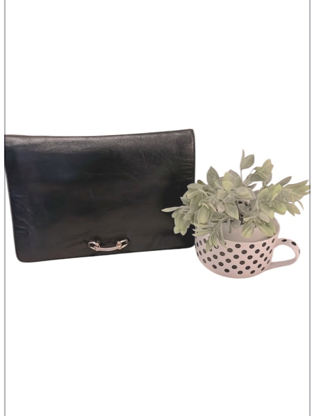 Vintage Retro Black Leather iPad Tablet Laptop Case